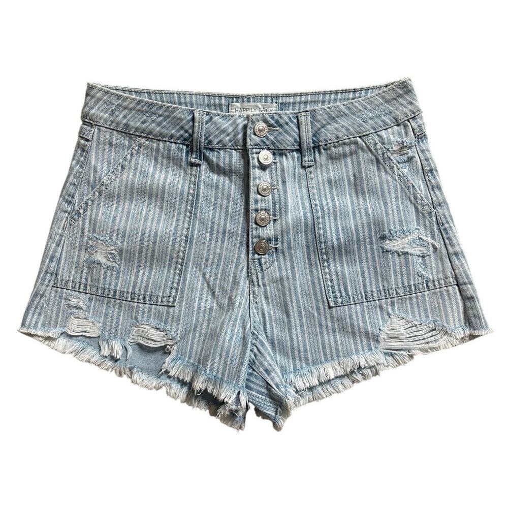 Happily Grey Denim Shorts Size 7/28